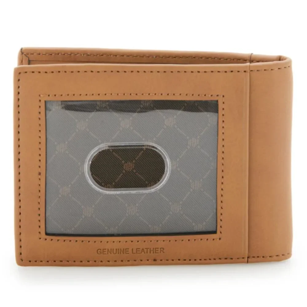Perry EllisTan Leather Money Clip Wallet